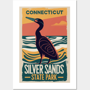 A Vintage Travel Art of the Silver Sands State Park - Connecticut - US Posters and Art